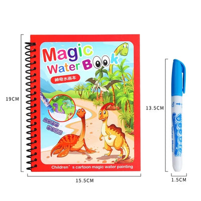 Children Learning Education Toy Magic Water Book with
Pen