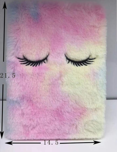 New fancy eyelashes fluffy diary
