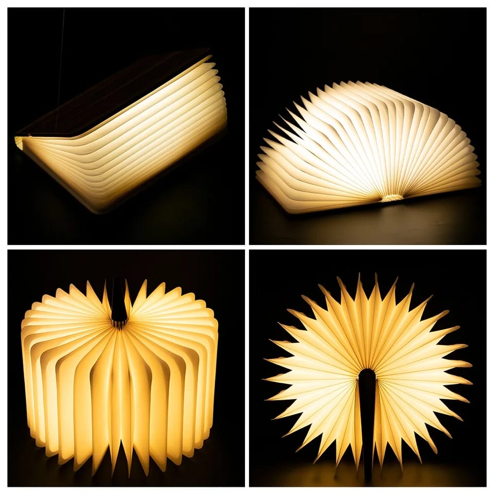 LED Wooden Book