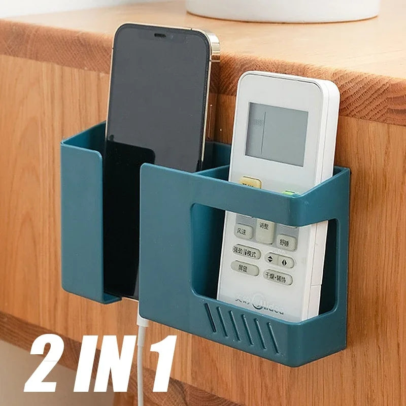 2 In 1 Wall-Mounted Mobile Phone Holder