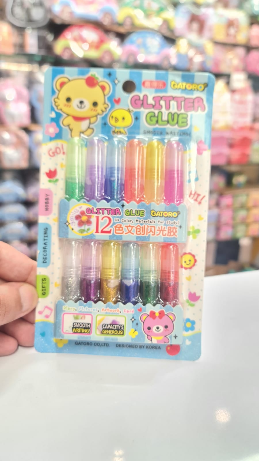 Glitte Glue 6pcs set (multicolor)