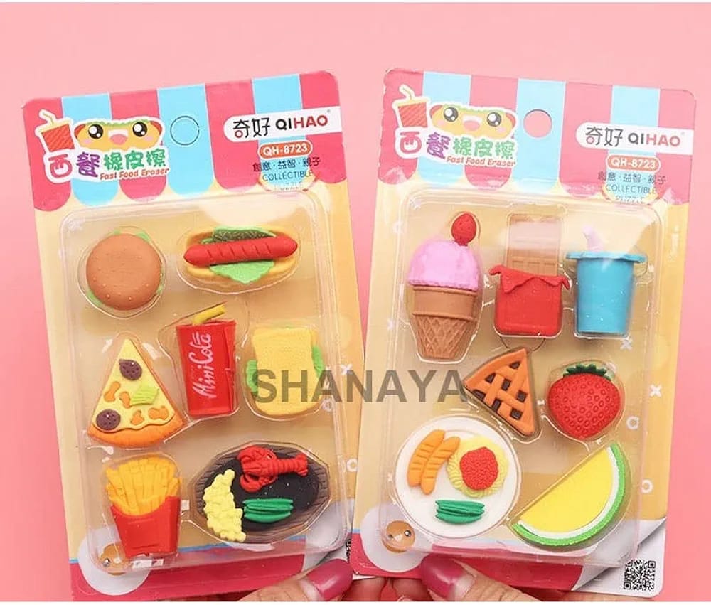 Fastfood Erasers