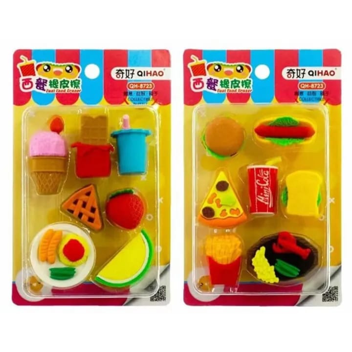 Fastfood Erasers