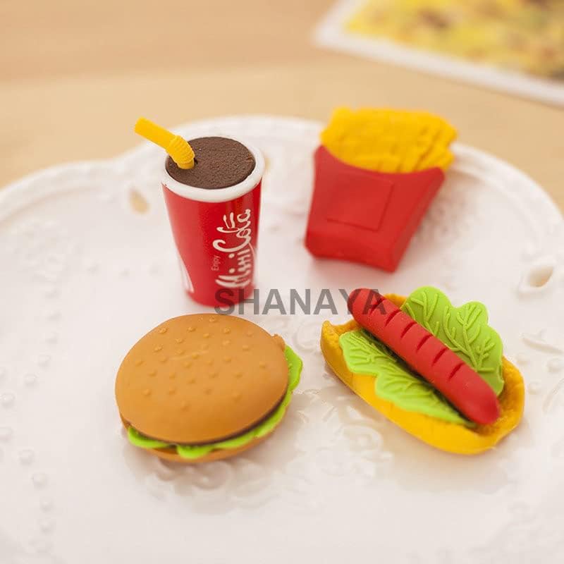 Fastfood Erasers