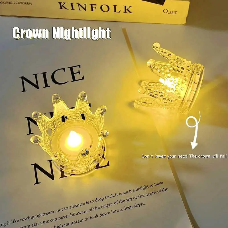 Home Decor Crown Nightlight Led