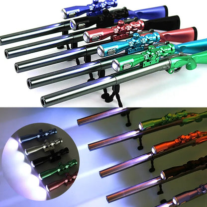 PEN Gun Shappe LED Light Gell Pen