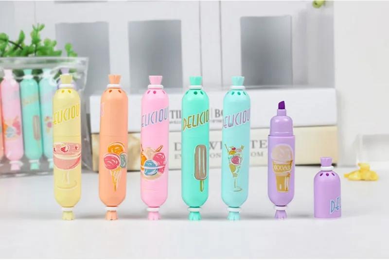 WS360.54Cute Candy Shaped Highlighter pack of 6