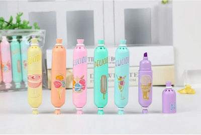 Cute Candy Shaped Highlighter pack of 6