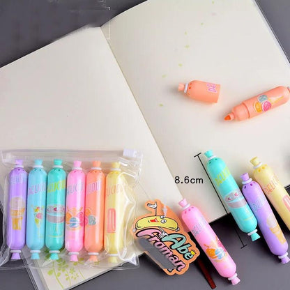 WS360.54Cute Candy Shaped Highlighter pack of 6