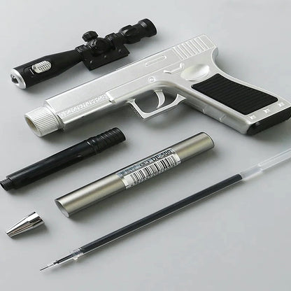 WS245.54Creative Gun Shape Gel Pen With LED