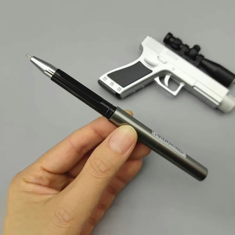 Creative Gun Shape Gel Pen With LED