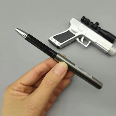 Creative Gun Shape Gel Pen With LED
