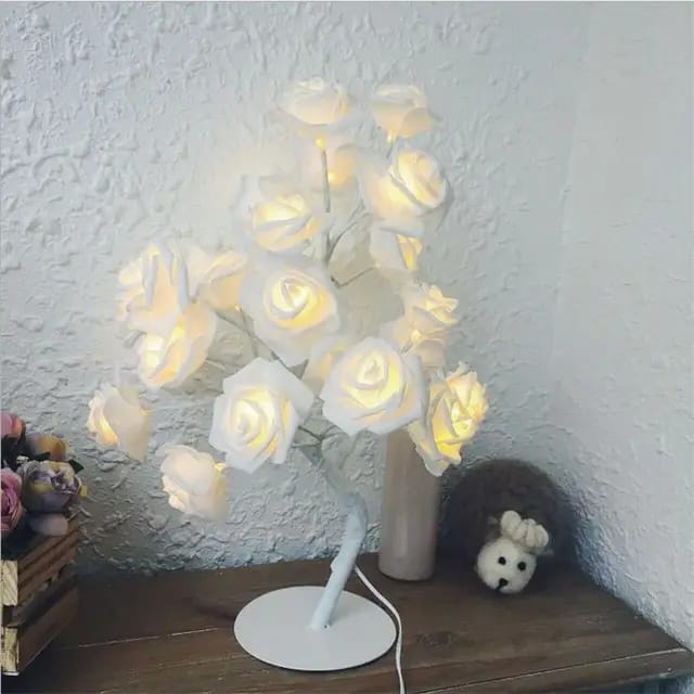 Led lamp Rose Flower Tree Warm Led