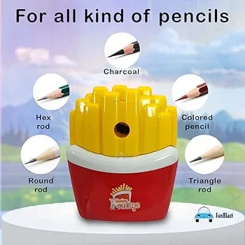 French Fry Shaped Manual Pencil Sharpner