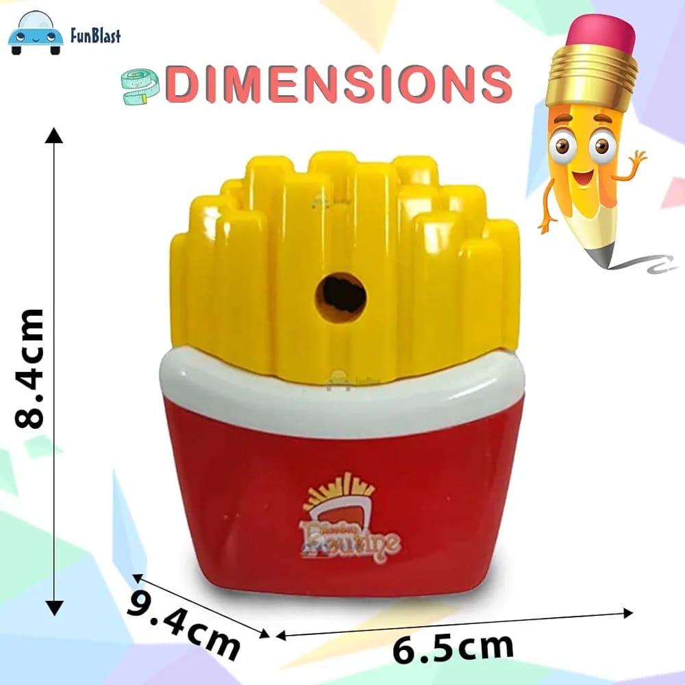 French Fry Shaped Manual Pencil Sharpner