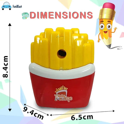 French Fry Shaped Manual Pencil Sharpner