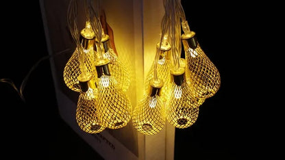 Gold Metal Water Drop Fairy String Light