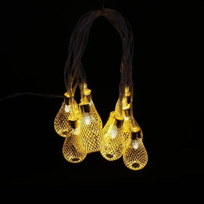 Gold Metal Water Drop Fairy String Light