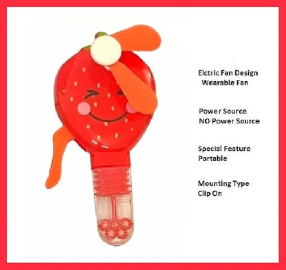 WH220.54 Strawberry Hand  Fan