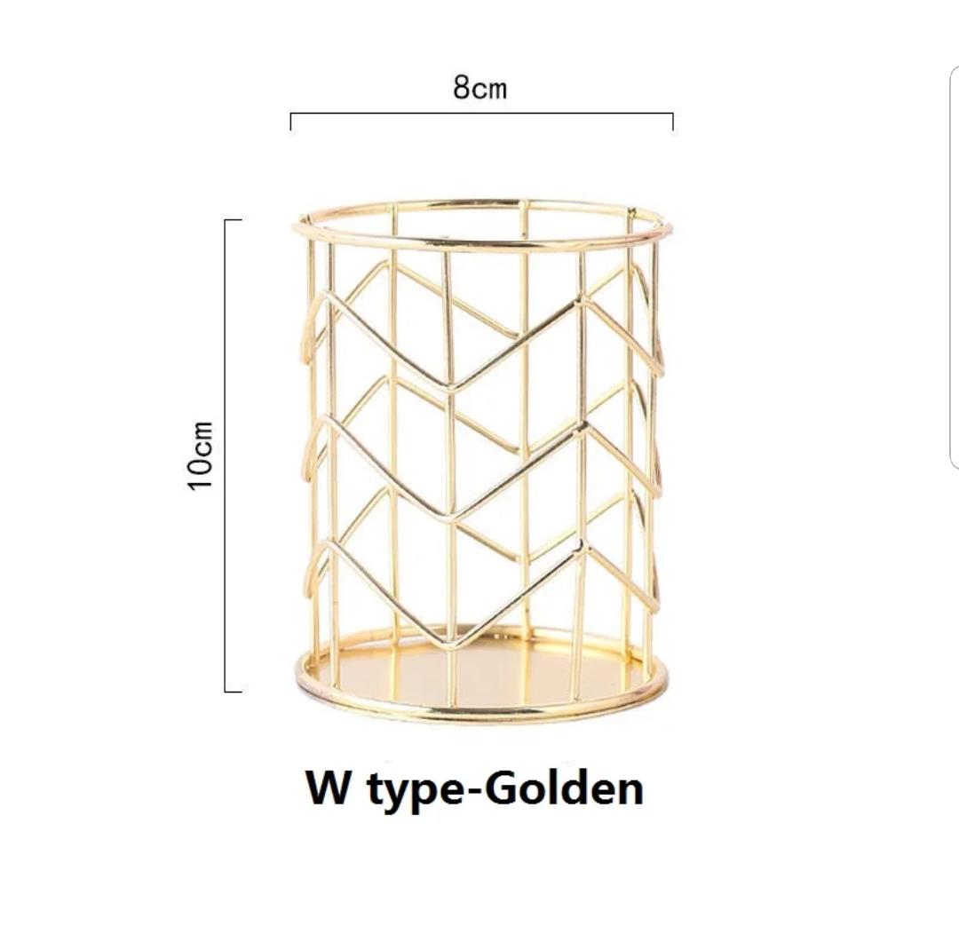 WH390.54 Metal Pen Holder Golden