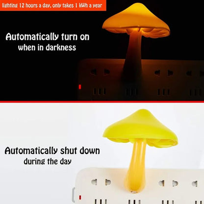 WS295.54Mini LED Mushroom Night Light Yellow