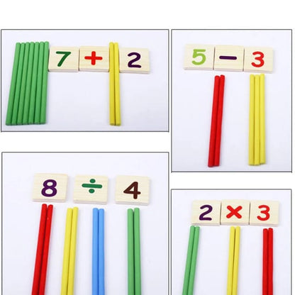 WS290.54Wooden Number Stick Toy