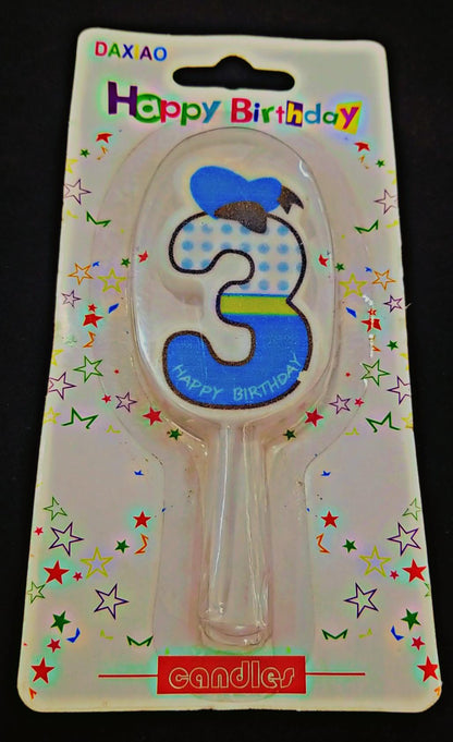 New 3 and 4 number Candles Birthday