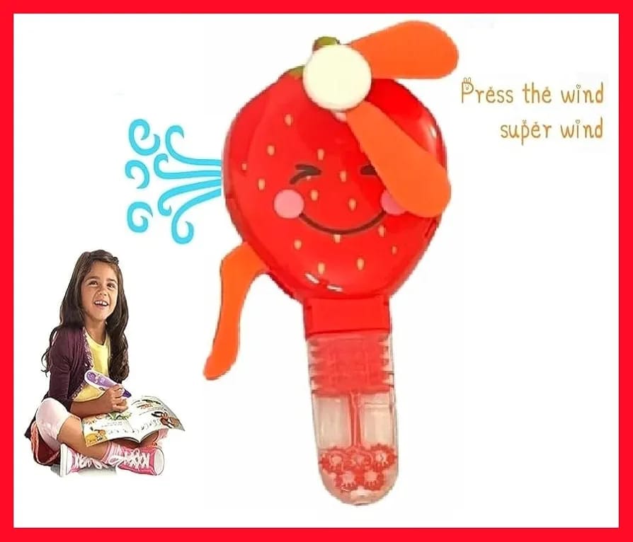 WH220.54 Strawberry Hand  Fan