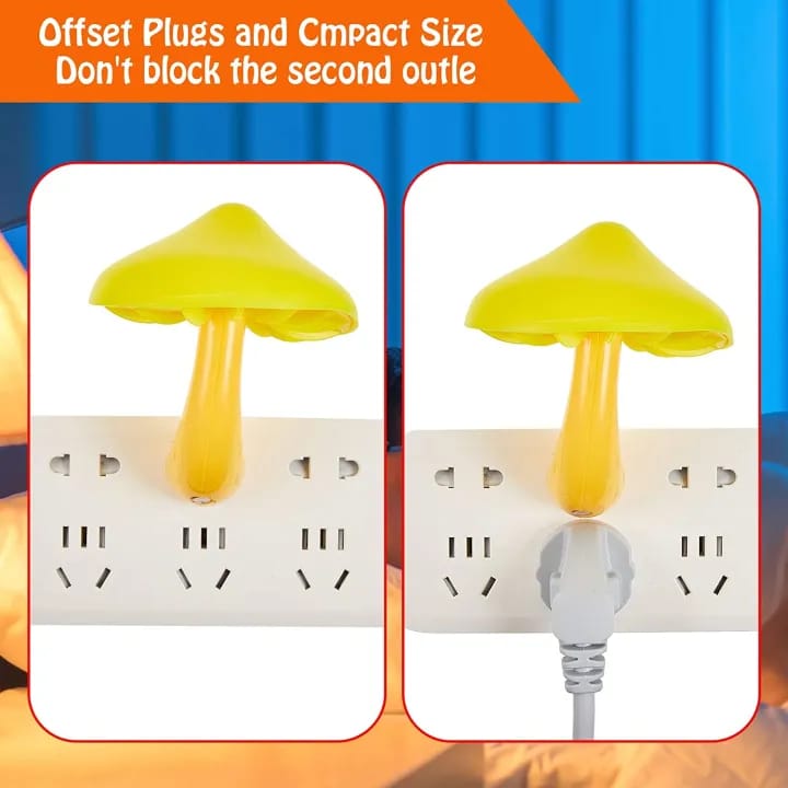 WS295.54Mini LED Mushroom Night Light Yellow