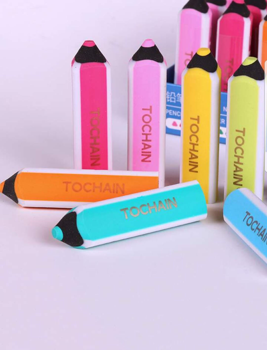 Pencil Shaped Erasers