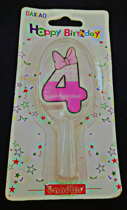 New 3 and 4 number Candles Birthday