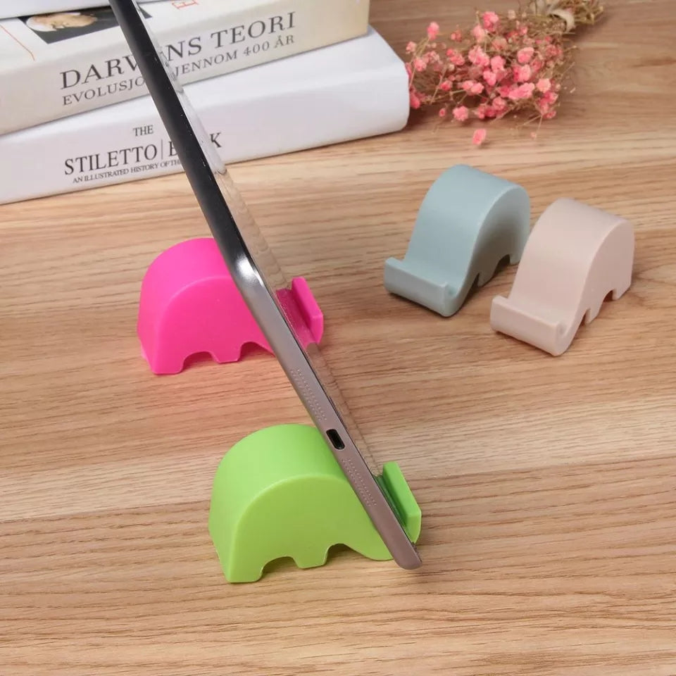 Pack of 4  Mini Elephant Table Desk Mount Stand Phone Holder Cell Mobile Phone