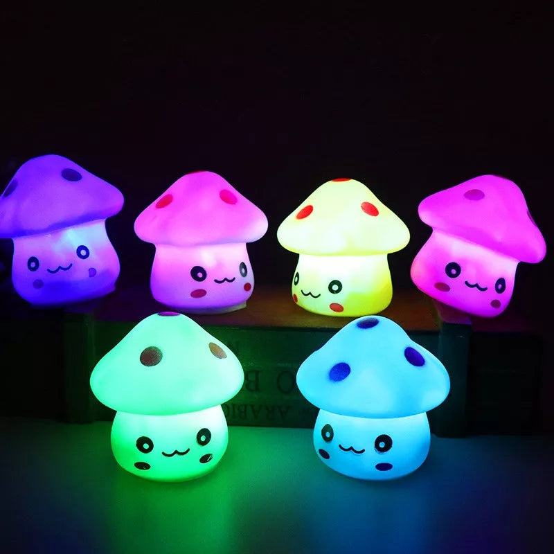 New Cute Color Changing LED Mashroom Lamp