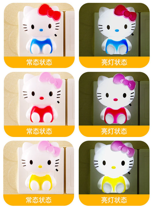 Kitty cat night light energy saving 