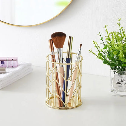 Hollow Out Makeup Brush Pot Holder