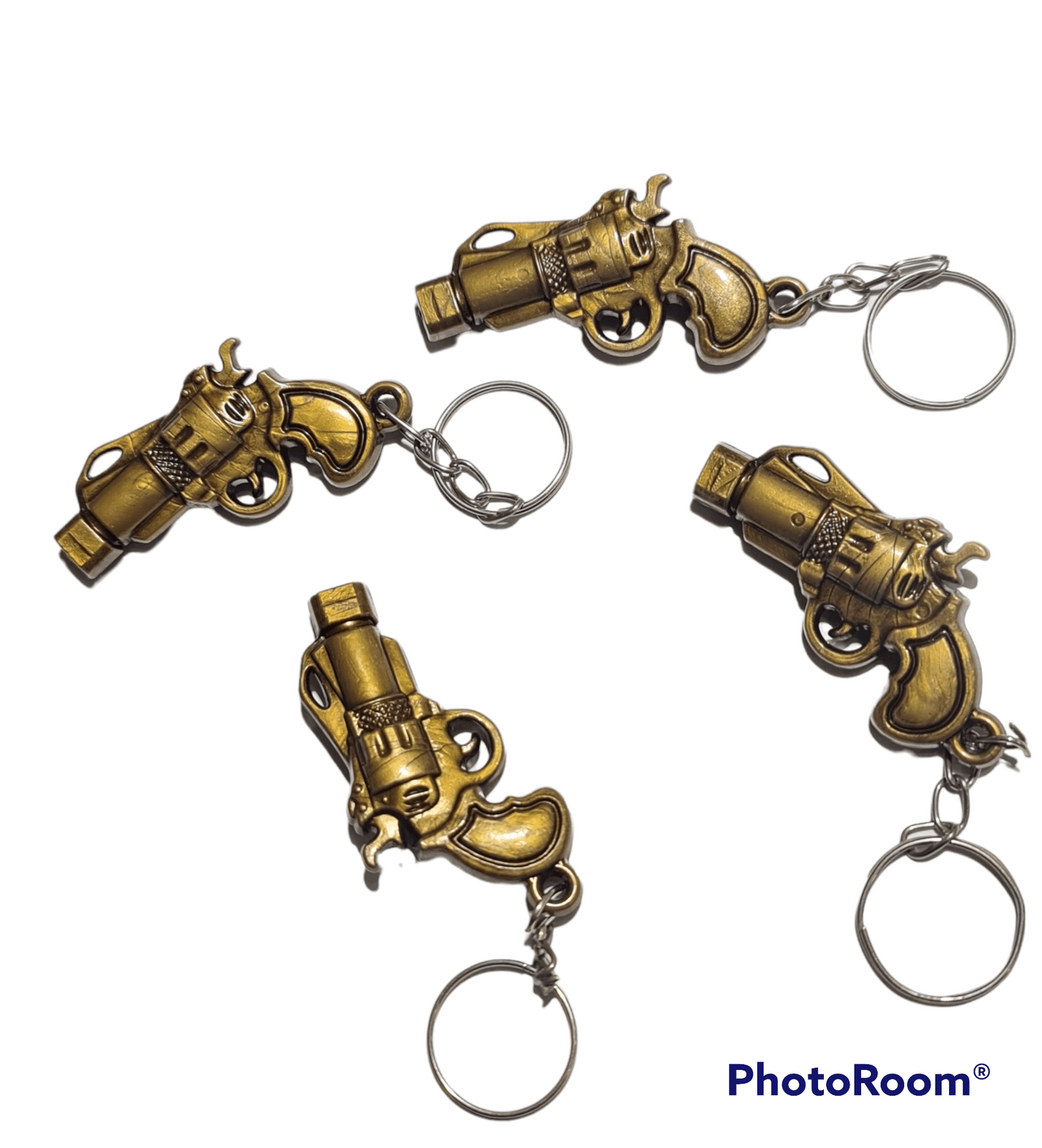 Gun keychain plastic body